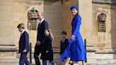 Kate wears classic blue for Easter Sunday service