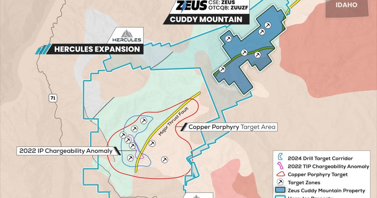 Zeus North America Mining Corp. Provides Corporate Update and Highlights its Flagship Cuddy Mountain Property