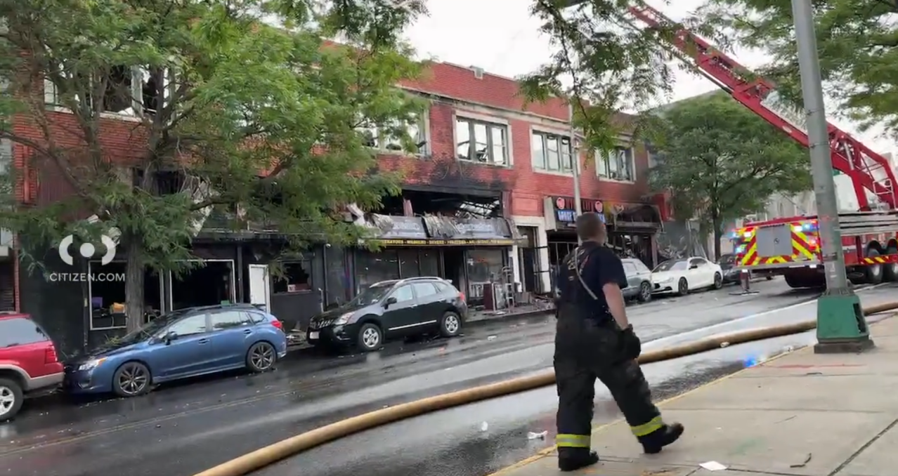 Fire rips through NJ building, displaces 11 people: officials