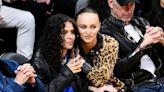 Lily-Rose Depp and Girlfriend 070 Shake Show Subtle PDA at Lakers Game