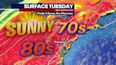 Summerlike temperatures Tuesday with highs near 84 degrees