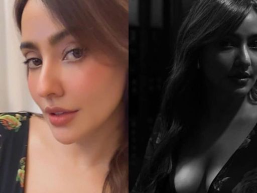 Sexy! Neha Sharma Flaunts Ample Cleavage In A Black Floral Dress; Hot Photos Go Viral - News18