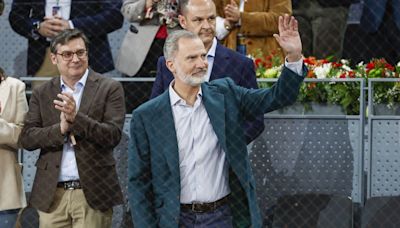 El rey Felipe VI sorprende acudiendo como espectador al Mutua Madrid Open