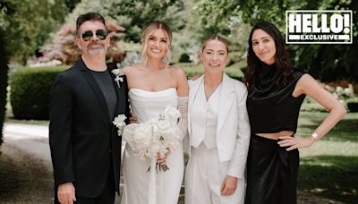 Lucy Spraggan ties the knot with Emilia Smith as Simon Cowell walks her down the aisle - exclusive