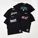 Mitchell & Ness NBA TEAM NAME TEE 湖人 公鹿 塞爾提克 熱火 仿舊短T【MNTS002