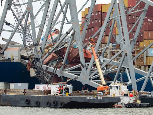 Crews prepare for controlled demolition as cleanup continues at bridge collapse site