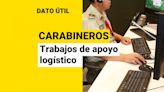 Último día para postular a los trabajos de apoyo logístico en Carabineros: Estos son los cargos disponibles