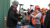 Anchorage and Mat-Su students donned helmets and safety vests for Construction Career Day