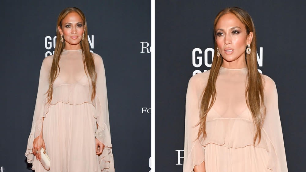 Jennifer Lopez Marries Ethereal Femininity and Tonal Nude Dressing in Chloé at Road to the Golden Globes Party at Toronto International Film...