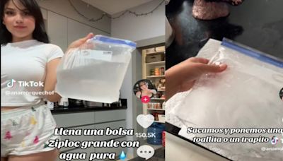 Joven mexicana causa revuelo al ofrecer tutorial para fabricar hielo en casa y redes la tunden: “La NASA ya la está buscando”