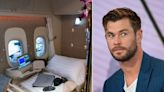 Chris Hemsworth's daughter flew first class on Emirates — and some are criticizing him for it