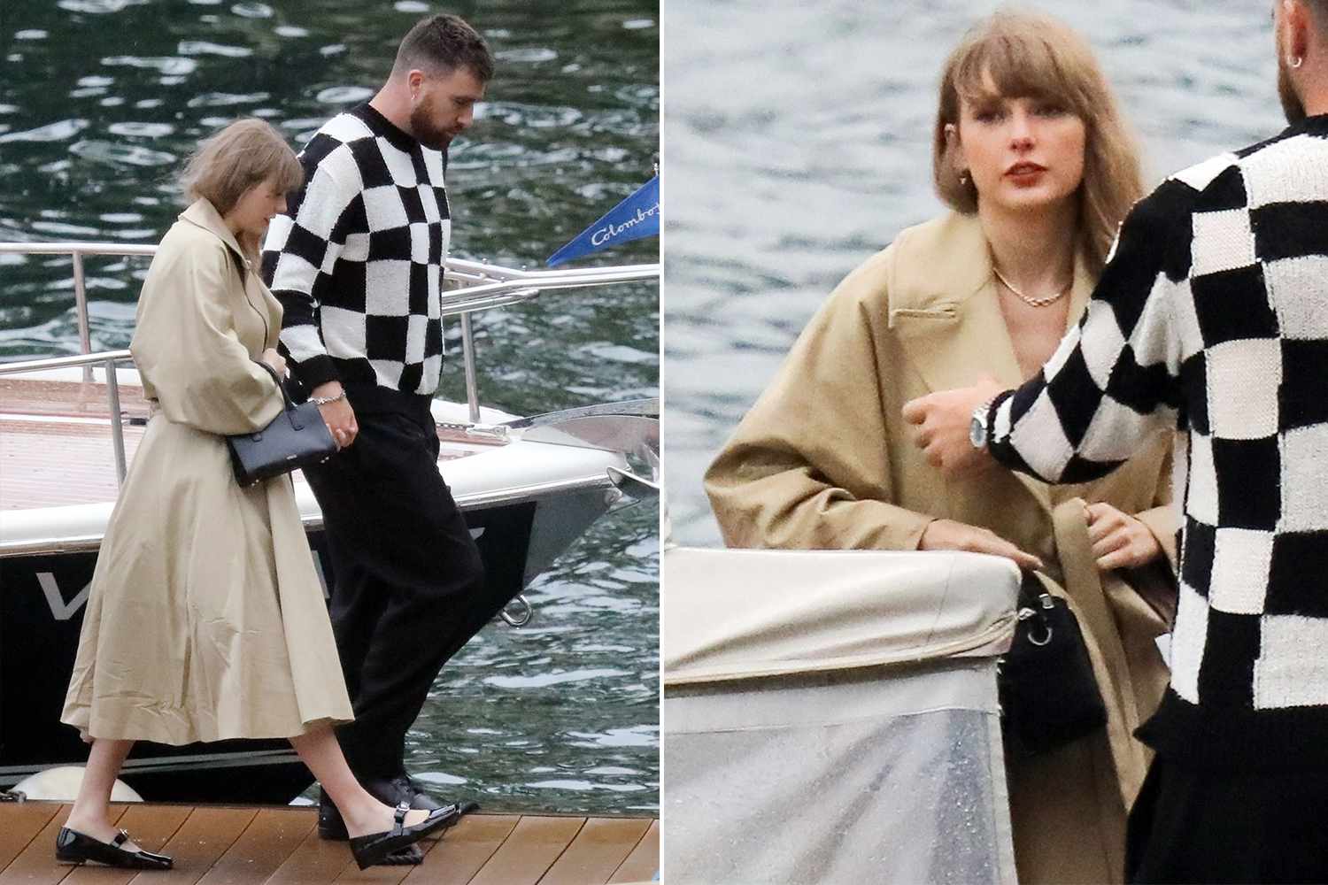Taylor Swift Piles on Versace Accessories as Travis Kelce Goes Full Hypebeast in $1,285 Sweater for Boat Date