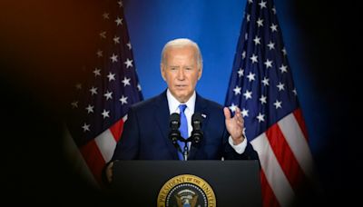 Biden hits campaign trail as calls to quit pile up