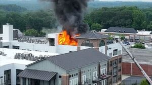 Animals trapped in burned apartment building for days after stairwell boarded up