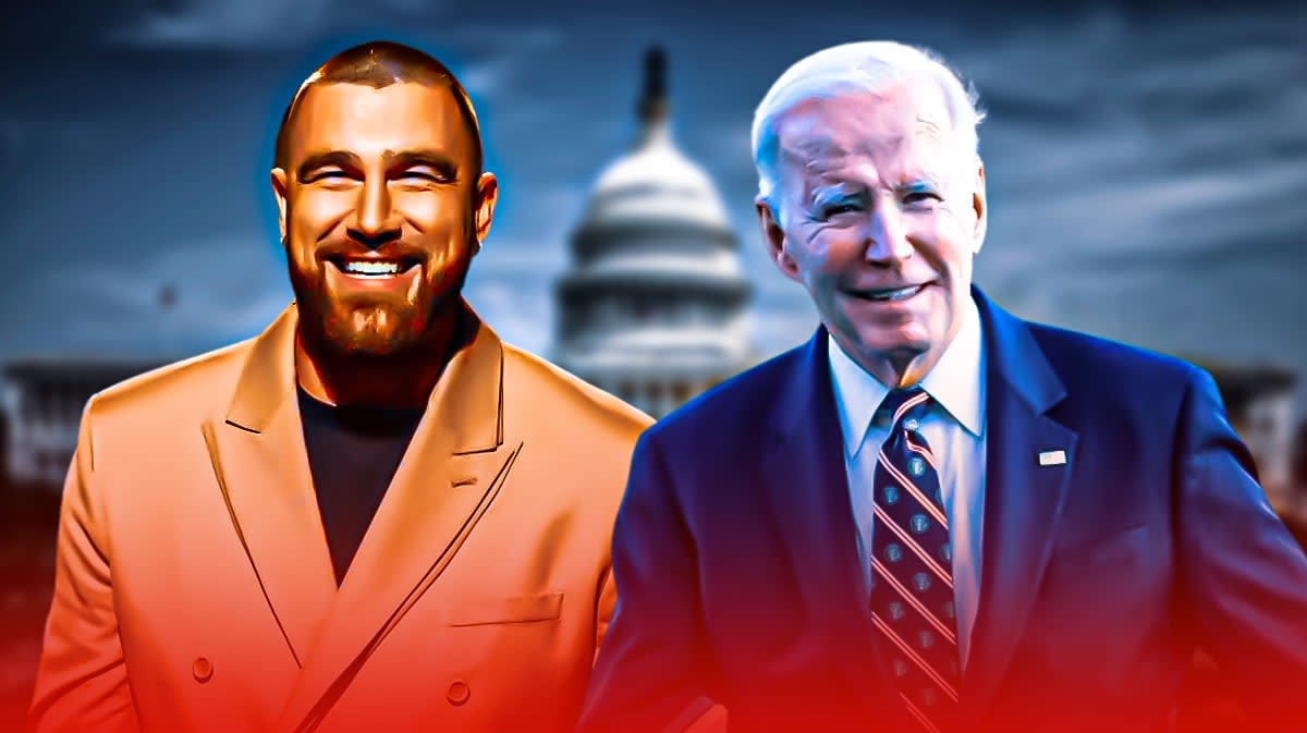 Chiefs' Travis Kelce goes viral over hilarious Joe Biden moment during White House visit