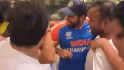 Family, Friends' Special Surprise For Rohit Sharma As India Captain Returns Home. Watch | Cricket News