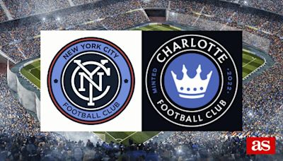 New York City vs Charlotte FC: estadísticas previas y datos en directo | MLS - Liga USA 2024