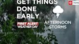 First Alert Weather Day: Heavy rain, isolated strong thunderstorms Tuesday afternoon
