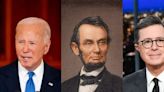 Stephen Colbert said Joe Biden debated 'as well as Abraham Lincoln, if you dug him up right now'