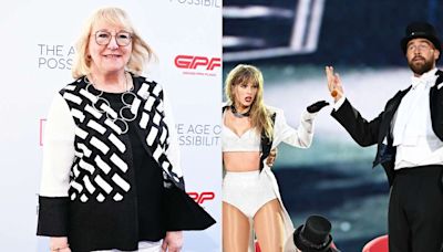 Donna Kelce Reposts Video of Son Travis Carrying Taylor Swift Onstage During London Eras Show