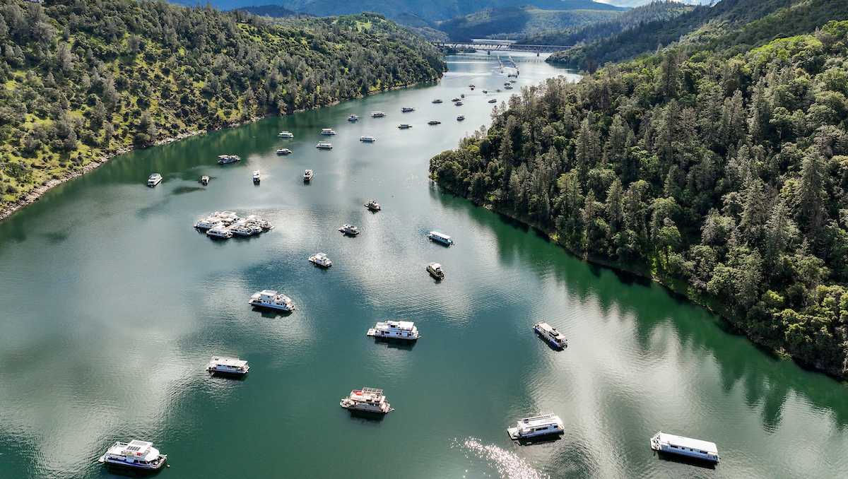 Lake Oroville, one of California's largest water reservoirs, is full for the 2nd year in a row