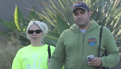 Lady Gaga & Boyfriend Michael Polansky Hit the Tennis Courts in Malibu