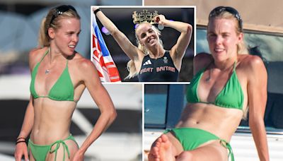 Keely Hodgkinson suns herself in bikini as she's backed to earn £2MILLION a year