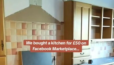 I bought my whole kitchen for £50 on Facebook - it had a glow-up with a £29 buy