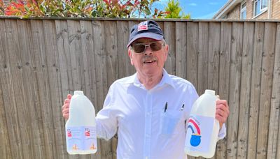 Blind Somerset veteran leads plastic milk bottle campaign