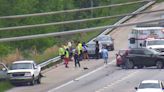 One hurt after crash on I-485 in north Charlotte, MEDIC says