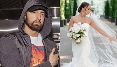 Eminem posó para fotos en boda de su hija; también bailó el vals