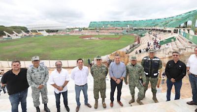 Comienzan los trabajos de remodelación en el Estadio de Béisbol Kukulcán Álamo, en Yucatán | El Universal