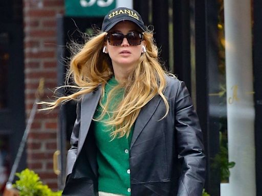 Jennifer Lawrence Dressed Up Comfy Track Pants with These Versatile Spring-Ready Layers — Copy Her Look from $25