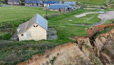 Our tourist trap Broadchurch landmark is about to fall off a CLIFF into the sea… it’s just inches away disaster