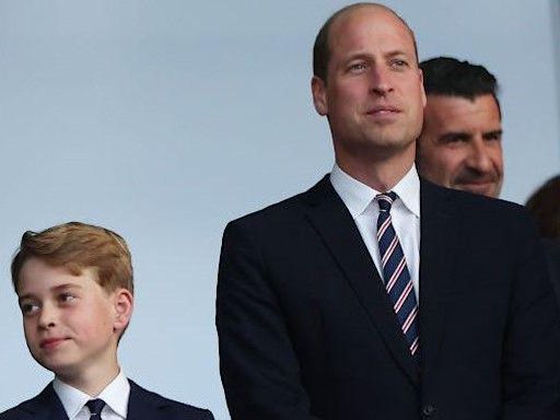William and George cheer England in Euros final