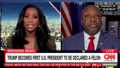 Tim Scott clashes with CNN host after Trump's conviction in New York: 'No, you can't correct me on this'