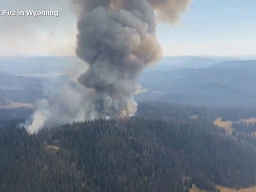 Fish Creek Fire in Wyoming sees increased activity - KYMA