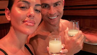 Cristiano Ronaldo's model girlfriend Georgina shows off incredible flexibility candid sauna video