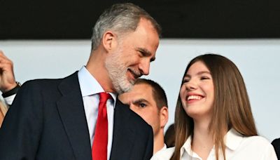 Así vivió la infanta Sofía la emocionante victoria de La Roja