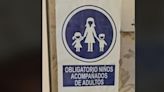 La razón por la que cuelga este cartel en su tienda no es para menos: para que los padres reflexionen