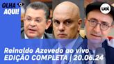 Reinaldo Azevedo: recuo de Moraes, fala de Sóstenes, deputada cassada | Olha Aqui 20/06/24