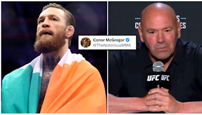 Conor McGregor has reacted to Dana White saying he WON'T be fighting this year