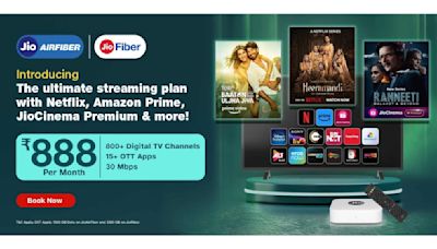 Reliance Jio launches Rs 888 ‘ultimate streaming plan,’ offers 15+ OTTs for Jio Fiber, AirFiber subscribers