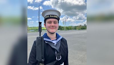 Teenage girl completes Royal Navy training as she honours grandfather's legacy