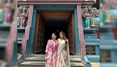 Janhvi Kapoor Visits Muppathamman Temple In Chennai: "Mumma's Most Favourite Place"