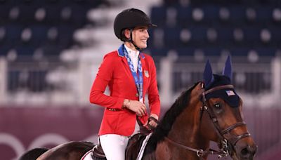 Jessica Springsteen jumping for a spot on Paris Olympics U.S. Equestrian team