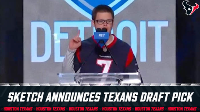 Houston Texans Superfan Sketch Gets Own Draft Night Card