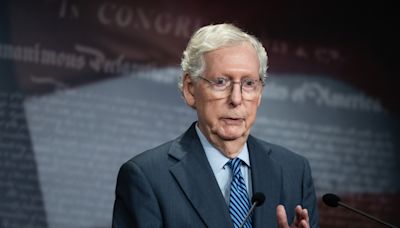 Mitch McConnell confronted over voting to acquit Donald Trump