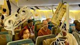 Aparecen imágenes del pánico que se vivió en avión donde murió una persona por turbulencia