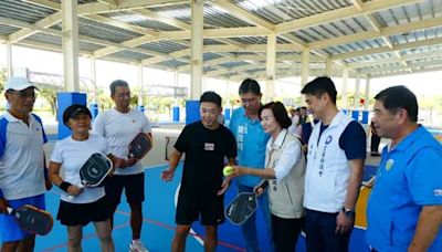 宜蘭運動公園光電風雨球場啟用匹克球推廣成了新興運動